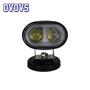 Car accessories OVOVS Mini auto 3D 20W forklift blue red white spot led work light