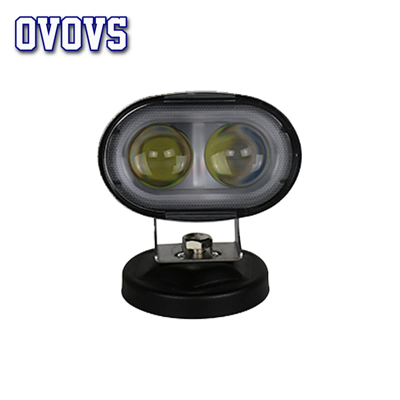 Car accessories OVOVS Mini auto 3D 20W forklift blue red white spot led work light