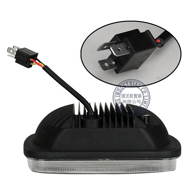 OVOVS Off Road 5X7'' black bezel square led headlight with high/low beam fits for Jeep Toyata Hummer
