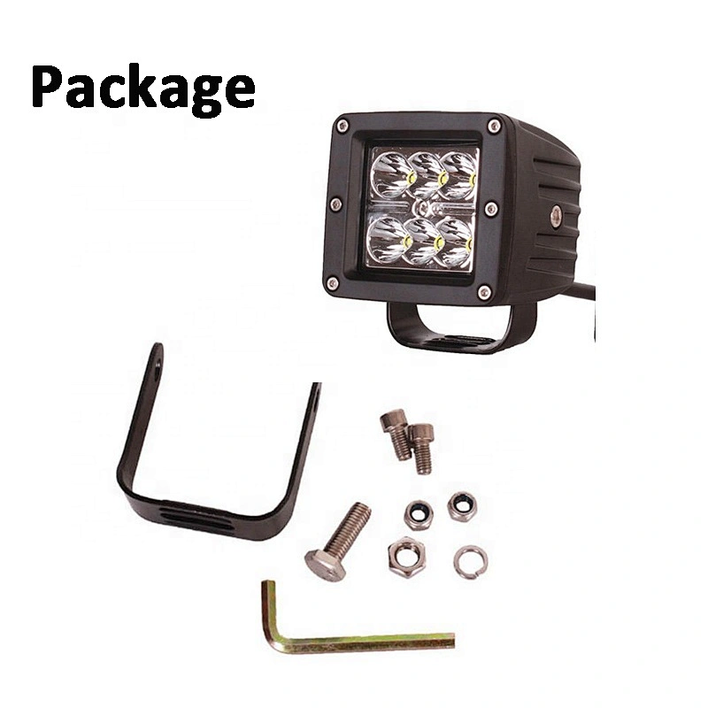 OVOVS car accessories 3inch 12v 18w offroad led work light