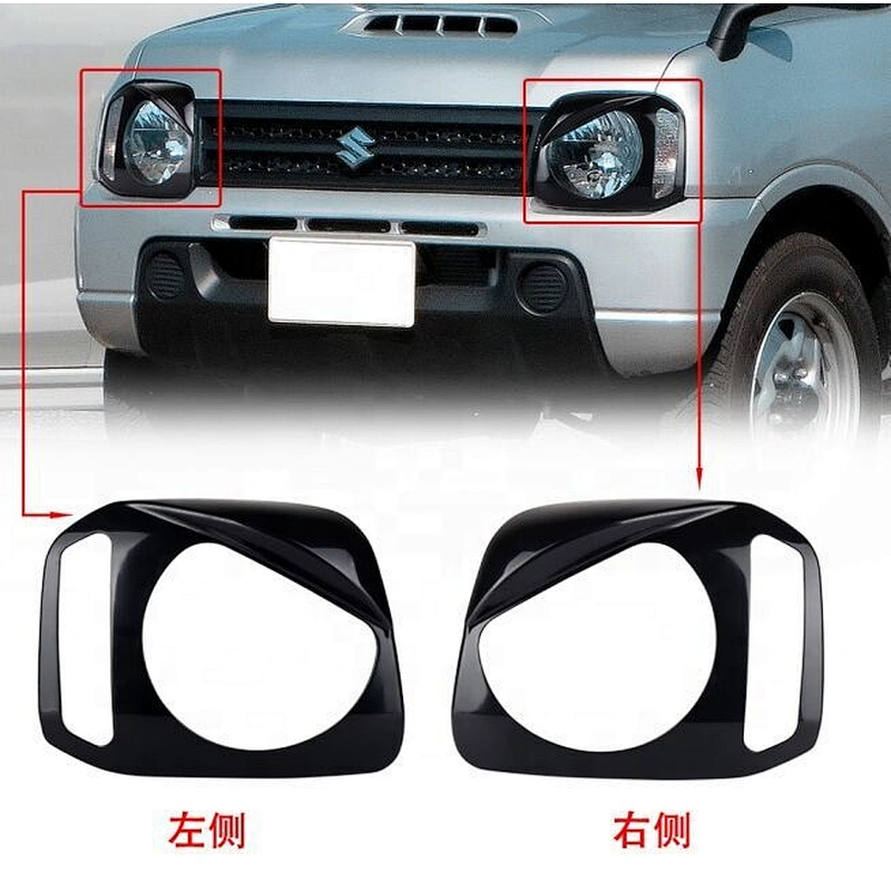 OVOVS new design Headlight garnish head light cover black ABS material for SUZUKI JIMNY JB23