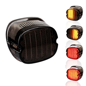 OVOVS for Harley Tail light 12V Brake Turn Signal Rear Led Tail Light for Motorcycle Sportster Dyna