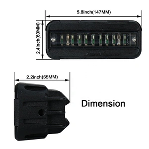 OVOVS Led Forklift Light Red Zone Beam 27W 10-80V Warning Light Truck Forklift Safety Lamps