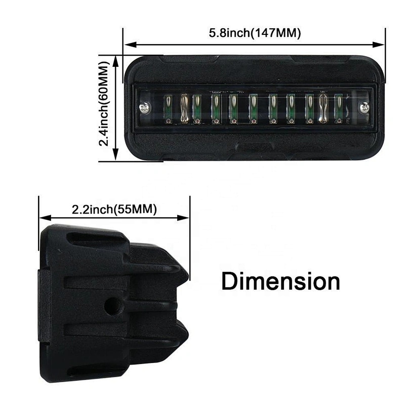 OVOVS Led Forklift Light Red Zone Beam 27W 10-80V Warning Light Truck Forklift Safety Lamps