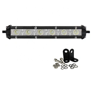 OVOVS one row accessories car slim lightbar 12v 18w led light bar 7 inch for ATV truck