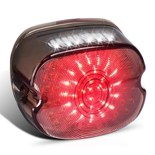 OVOVS Smoked Brake Light Motorcycle Tail Light 12v for Harley Dyna Sportster