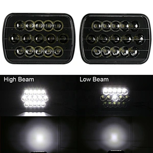 OVOVS Off Road 5X7'' black bezel square led headlight with high/low beam fits for Jeep Toyata Hummer