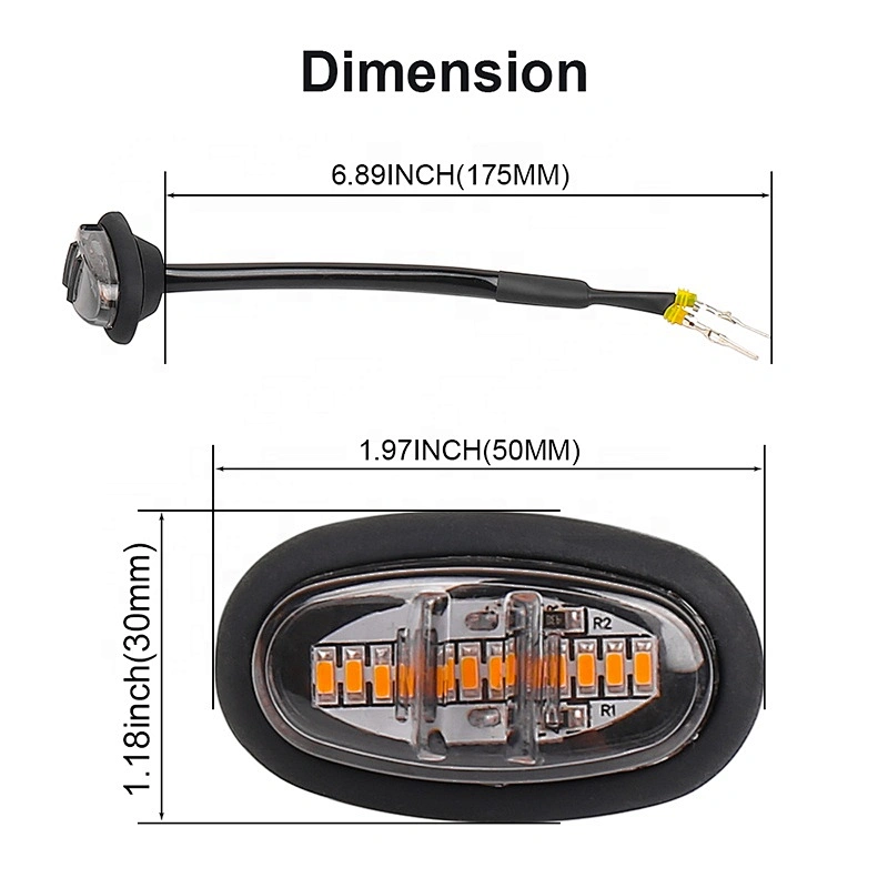 OVOVS Amber Led Grille Light DRL Driving Lights for Ford F150 Raptor 10-18