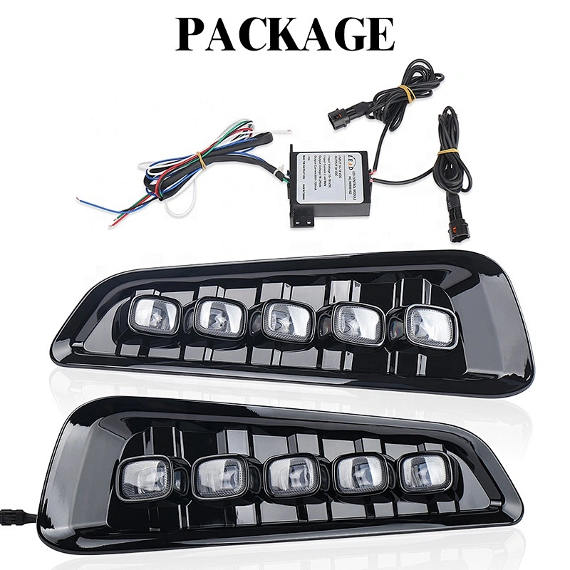 OVOVS Auto Parts Led Switchback Turn Signal Lights 12v Led Auxiliary DRL Turn Signal Light for Ford F150 Raptor