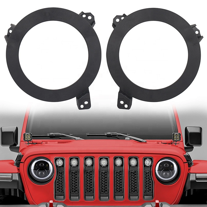 Newest JL Wrangler Headlight Mounting Bracket Round Ring Brackets for Jeep wrangler JL 2018+