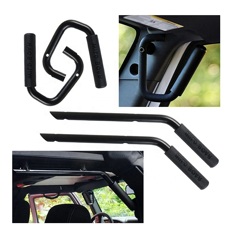 OVOVS car accessories black rear steel grab handle for J-eep Wrangler JK 2007-2015