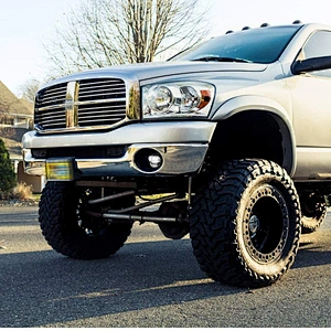 OVOVS newest 63W led fog lights 12V high intensity scattering fog lamps for Dodge Ram