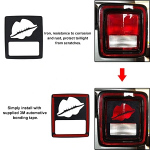 OVOVS Auto Exterior Accessories Rear Lamp Tail Light Guard Cover For Jeep Wrangler JL