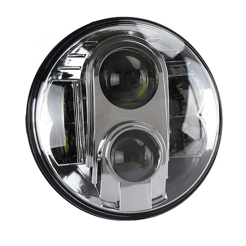 Auto parts OVOVS Projector 7 Inch Hi/Lo Beam DOT Round 80W JK 7'' Led Headlight for J-eep Wrangler Motorcycle