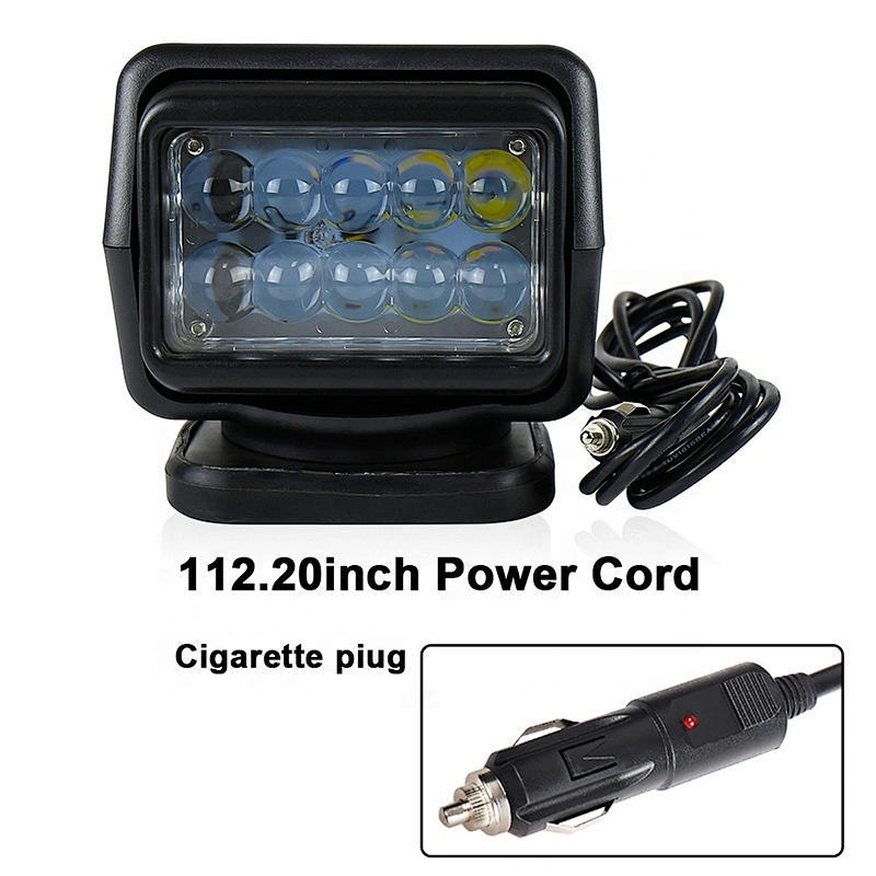 OVOVS 50W Marine Search Light Led Spot Light 12/24V Wireless Spotlight for Boat Trucks Off Road