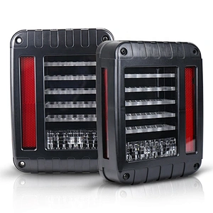 OVOVS 12v Led Tailgate Light EURO US Vision Brake Rear Light for Jeep Jk