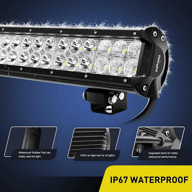 OVOVS factory price super bright 126w led light bar double row 4x4 offroad led driving light combo beam for turcks