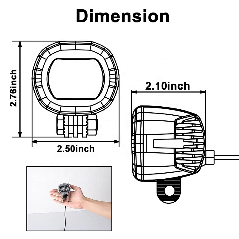OVOVS 10W Forklift Light 12-80V Zone Beam Led Forklift Warning Light Line Light for Warehouse Danger Area
