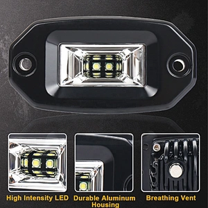 OVOVS Latest 20W LED Work Light 4 Inch 9-30V Flood Beam Work Lights for Off-Road Vehicle Work Light