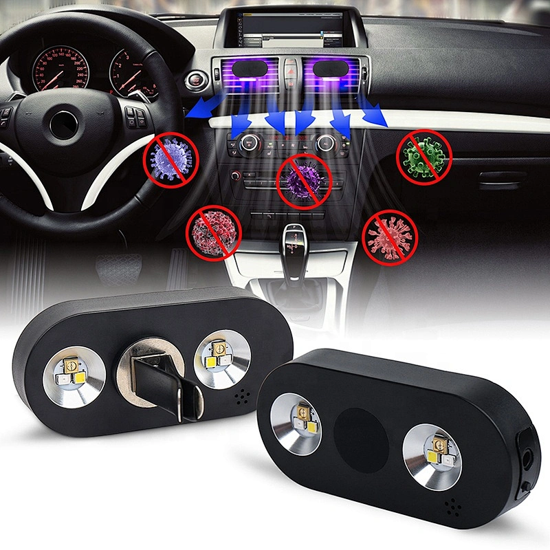 OVOVS Latest Portable UV Disinfection lamp for car accessories UV sterilizer light LED lighting sanitizer in air outlet