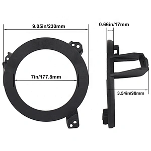 Newest JL Wrangler Headlight Mounting Bracket Round Ring Brackets for Jeep wrangler JL 2018+