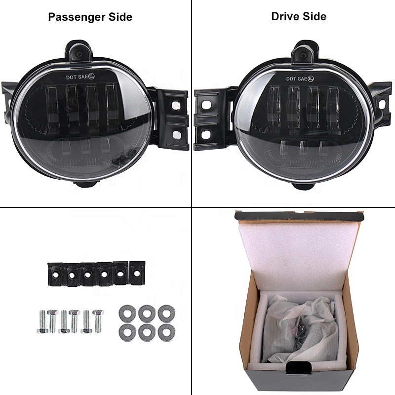 OVOVS newest 63W led fog lights 12V high intensity scattering fog lamps for Dodge Ram