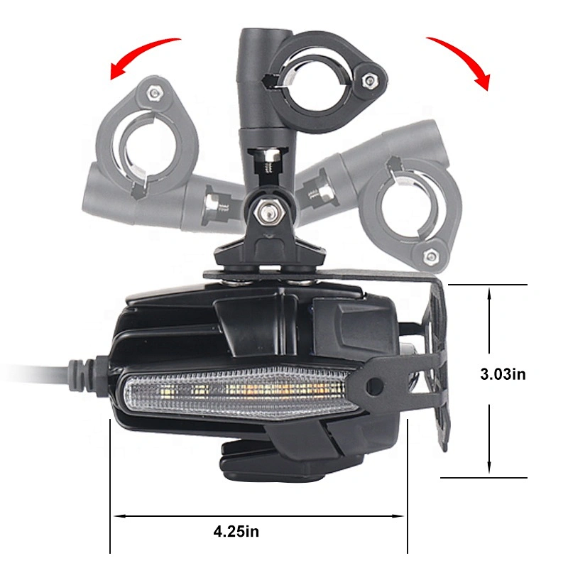 OVOVS 40W Motorcycle Auxiliary Fog Light 12V DRL Turn Signal Auxiliary Light for BMW Motorcycle