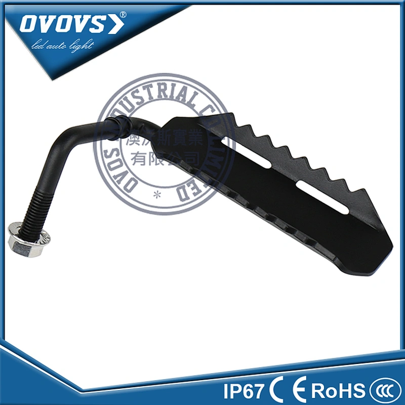 OVOVS high quality Foot Pegs for Jeep Wrangler 2007-2016 Anti-Slip Iron Foot Rest Pedal Dentate Shape in auto lighting system