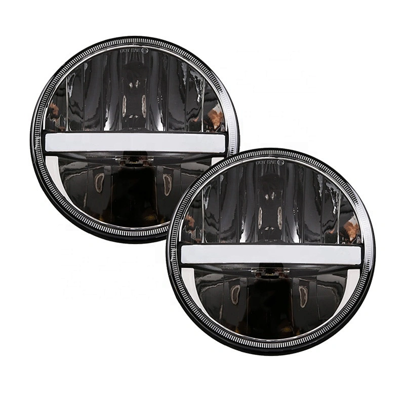 OVOVS 7 inch Auto Parts LED Headlight with DRL 12v 24v 7'' Projector LED Headlamp For Jeep