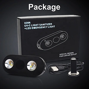 OVOVS Latest Portable UV Disinfection lamp for car accessories UV sterilizer light LED lighting sanitizer in air outlet