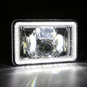 OVOVS Truck 4x6 Led Projector Headlight with Halo Ring Angel Eye 4X6