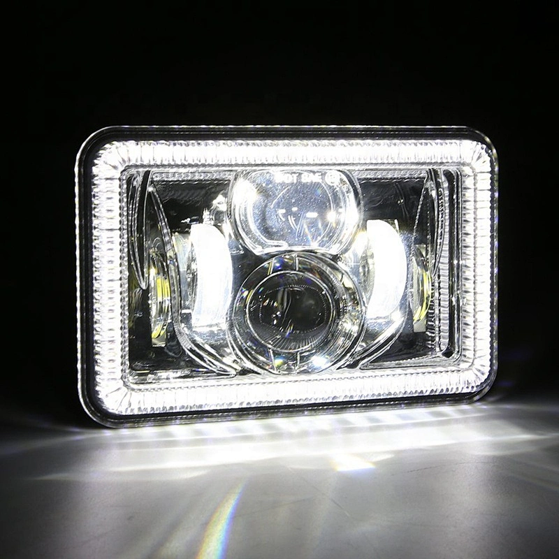 OVOVS Truck 4x6 Led Projector Headlight with Halo Ring Angel Eye 4X6