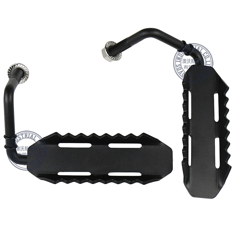 OVOVS high quality Foot Pegs for Jeep Wrangler 2007-2016 Anti-Slip Iron Foot Rest Pedal Dentate Shape in auto lighting system