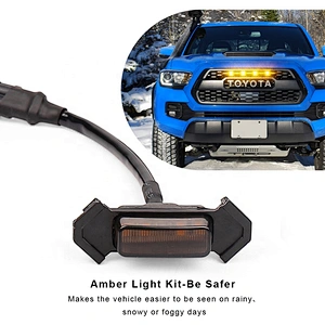 OVOVS Grille Led Amber Light Kit 4PCS Pack with Wiring Harness for Toyota Tacoma