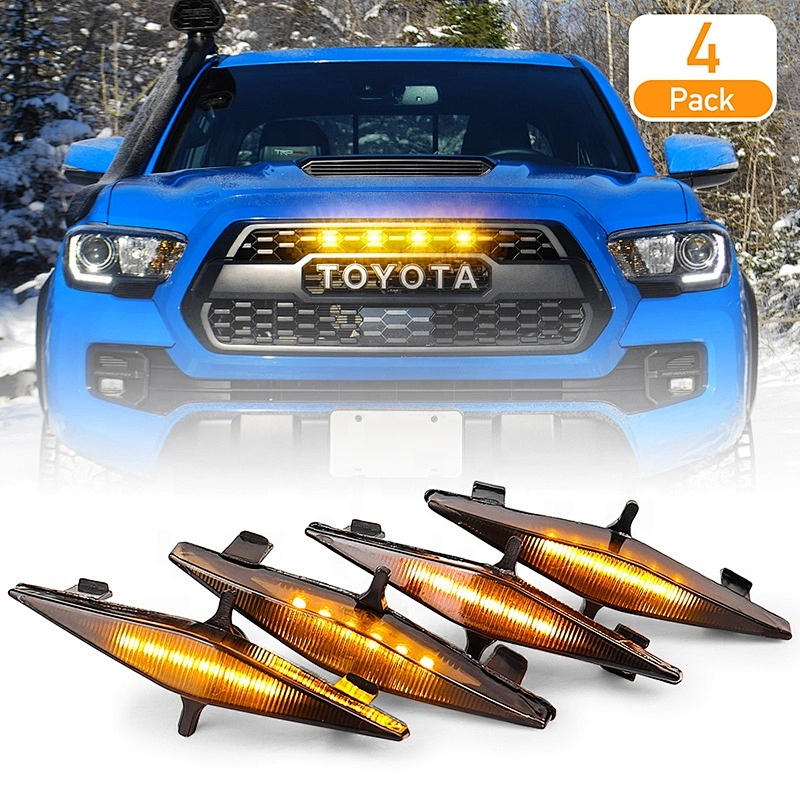 OVOVS Led Amber Lights Car Diamond Shape Led Grille Light for Toyota 4Runner