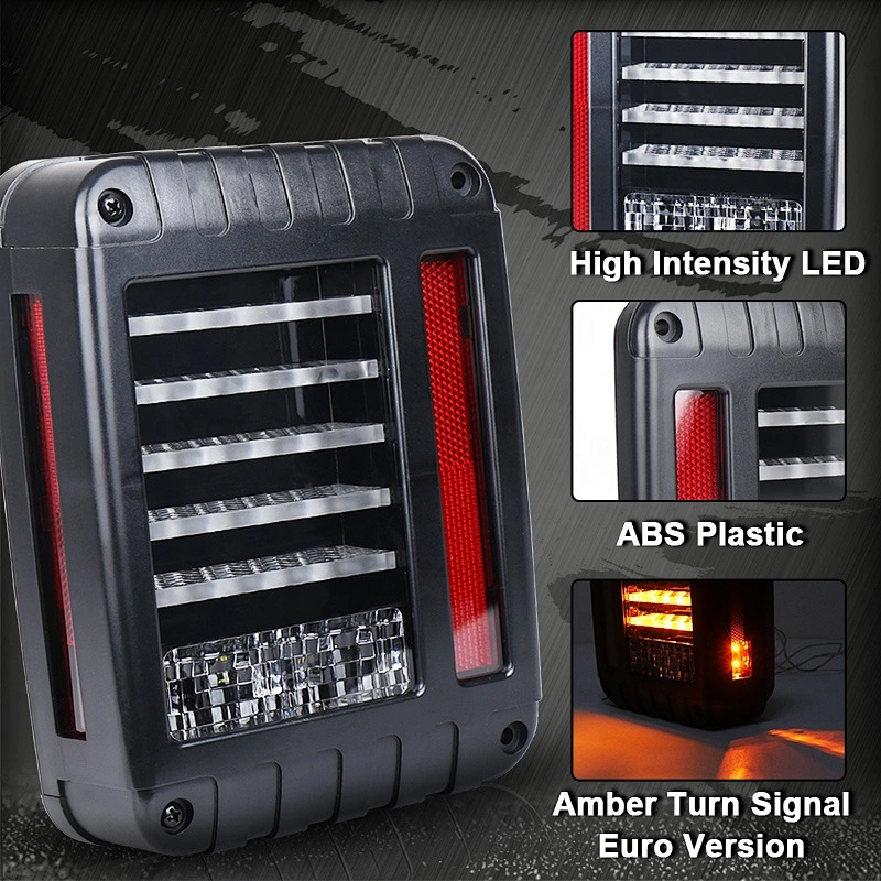 OVOVS 12v Led Tailgate Light EURO US Vision Brake Rear Light for Jeep Jk
