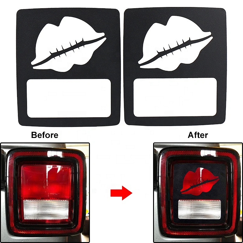 OVOVS Auto Exterior Accessories Rear Lamp Tail Light Guard Cover For Jeep Wrangler JL