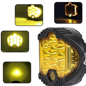 OVOVS 7 Inch round 4x4 LED Offroad Driving Light 90W DRL Work Light for Off-road Vehicles