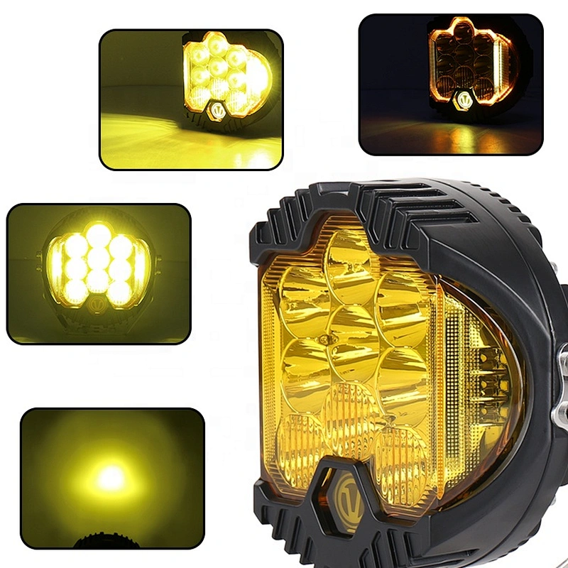 OVOVS 7 Inch round 4x4 LED Offroad Driving Light 90W DRL Work Light for Off-road Vehicles