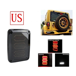 OVOVS JK Rear Taillight EURO US Version Smoked Lens Led Tail Light 12v for Jeep Wrangler Jk
