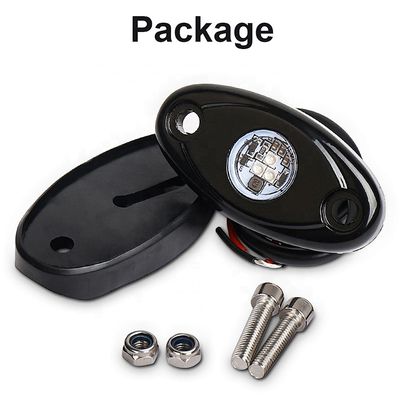 OVOVS 2Inch Led Underglow Lights Mini Trucks Lights Blue Led Rock Lights