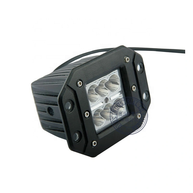 OVOVS 4 inch 12V 24V IP67 flush mount offroad 18w led work light for offroad 4x4