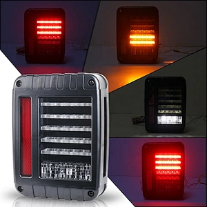 OVOVS 12v Led Tailgate Light EURO US Vision Brake Rear Light for Jeep Jk
