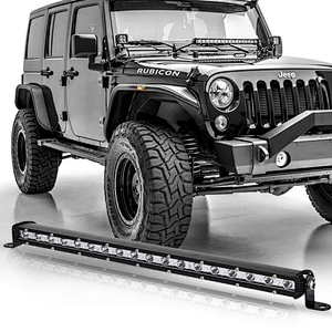 OVOVS 54W Led Off-road Light Bar Slim Bars Light Spot Flood Single Row for Car Off-Road