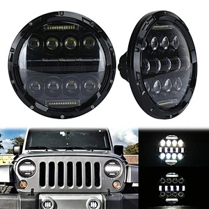 OVOVS 7inch 75w 12V Led Round Headlight with DRL Auto Parts Headlamps 7