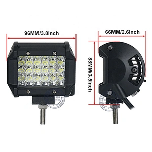 OVOVS 144W Led Work Light 4 Inch Off Road Cube Driving Light Bar Auto Lighting Accessories