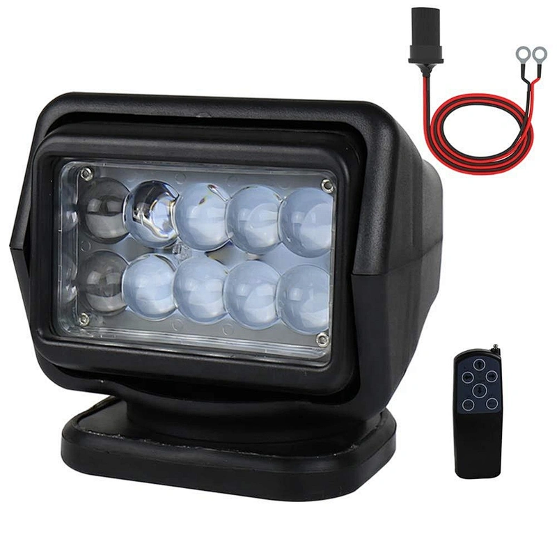 Magnet Base 360 Degree Rotating Remote Control 50W LED Search Light Emergency Lighting for Car Boat 4x4 Truck