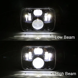 OVOVS Rectangular Led Headlamp Offroad Trucks High Low 6x7