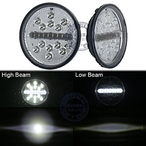 OVOVS Cheap Round 7inch headlight 63w 7'' High Low Beam Bright Headlight 12v 24v