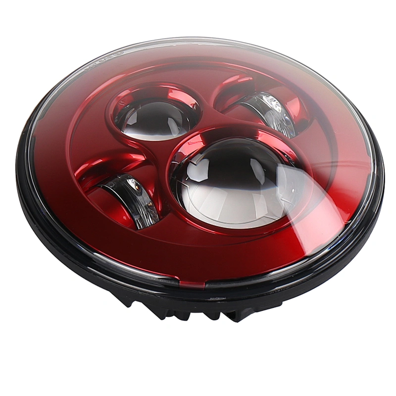 OVOVS Red 7inch Projector Headlight 7